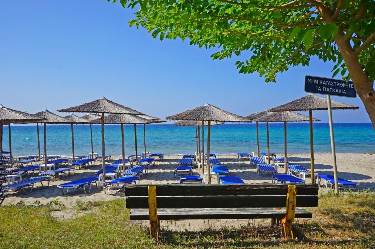 Villa Fofo - Beautiful Sea Front Villa With 650M2 Garden Nea Kallikrateia ภายนอก รูปภาพ